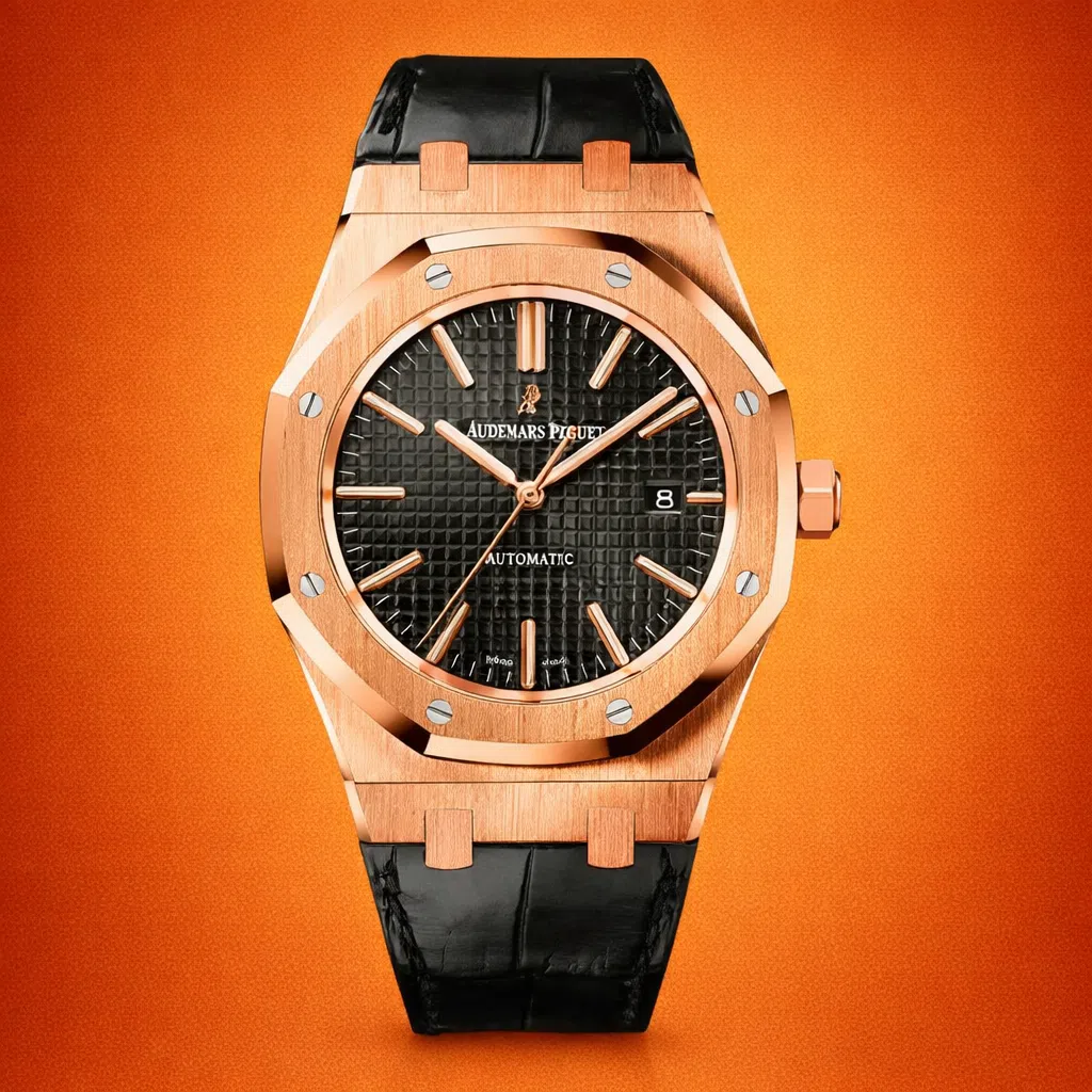 Audemars Piguet Royal Oak 41mm 18ct Rose Gold Black Dial