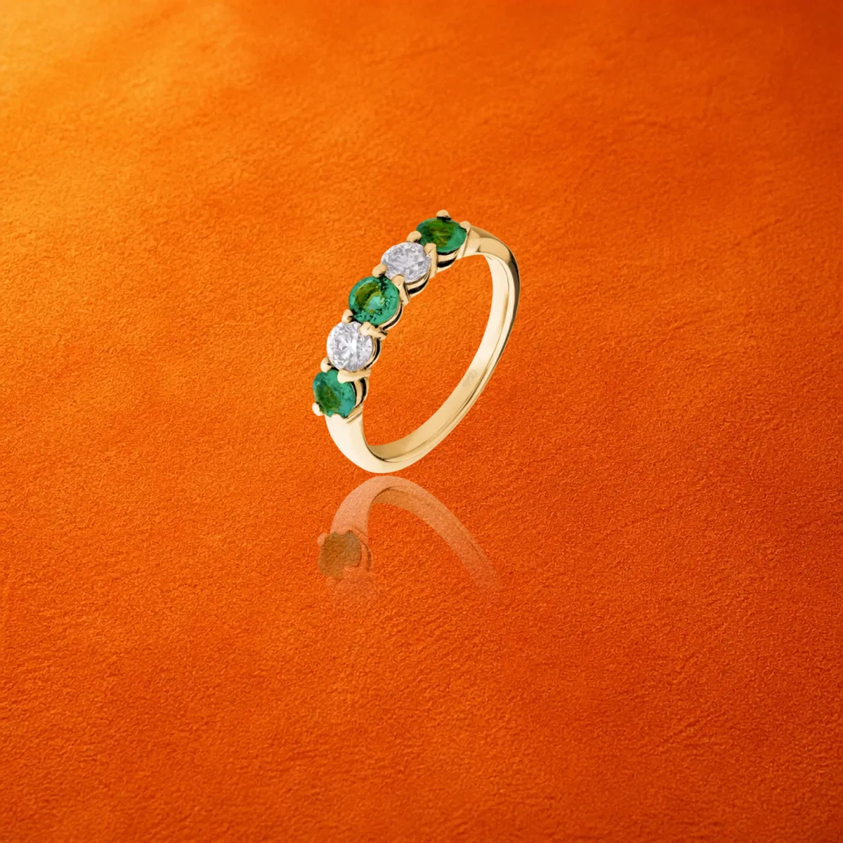 Emerald And Diamond Ring