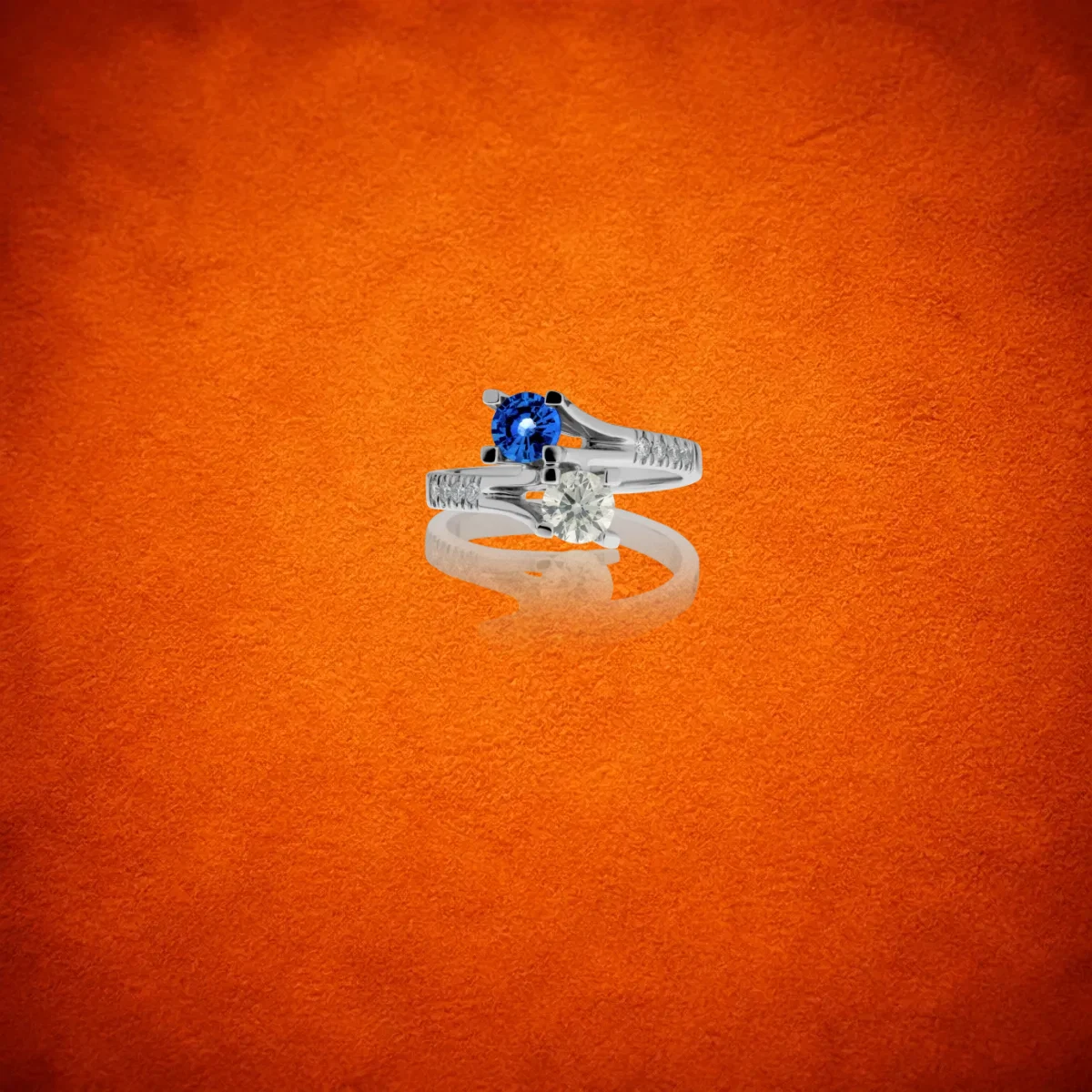 Sapphire And Diamond Ring
