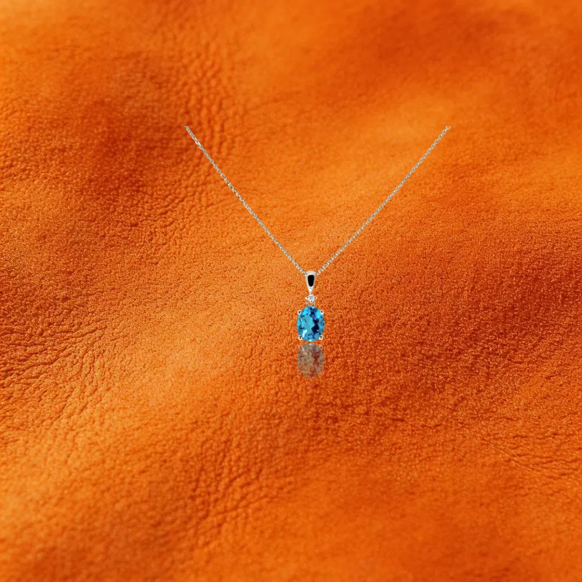 Blue Topaz Necklace