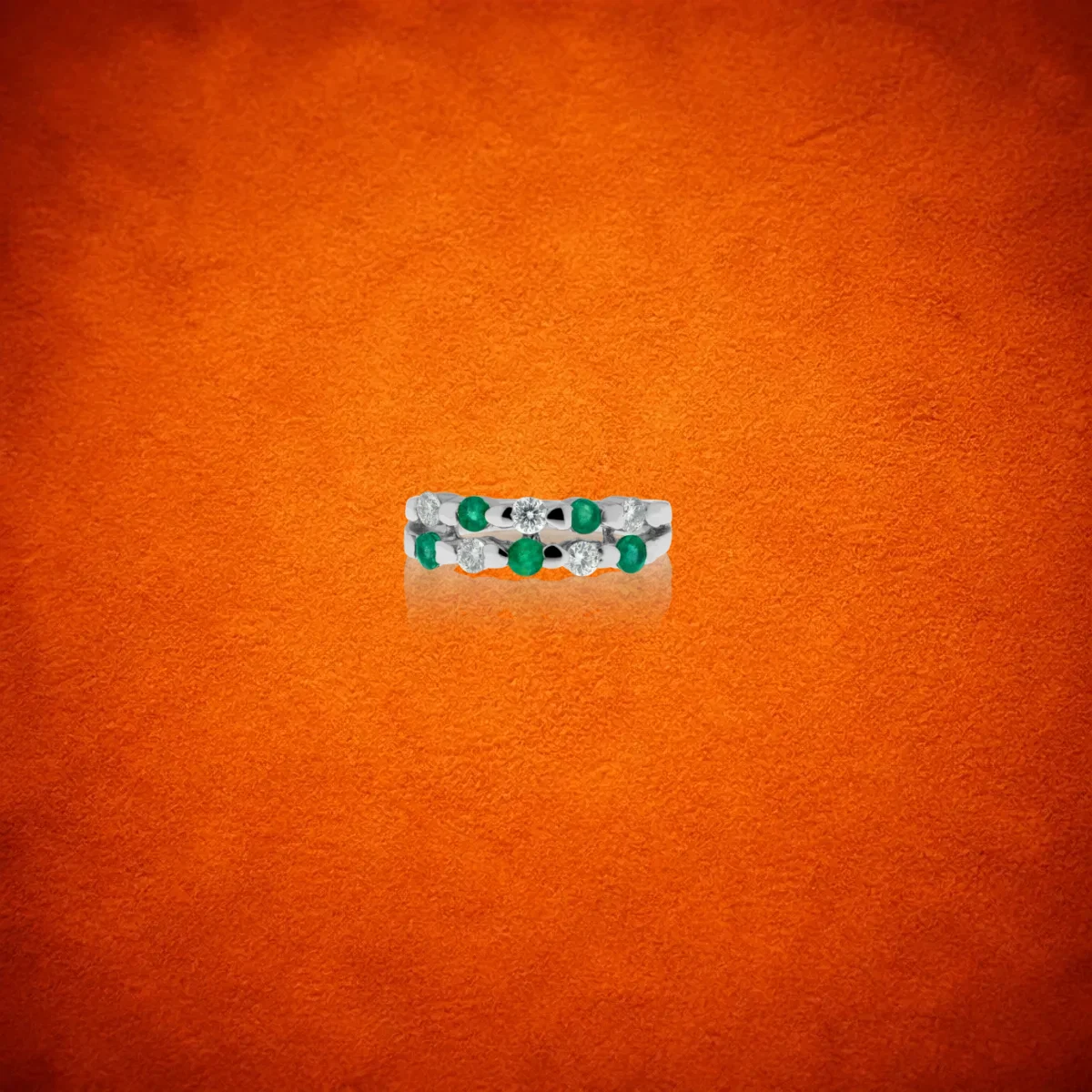 Emerald And Diamond Ring
