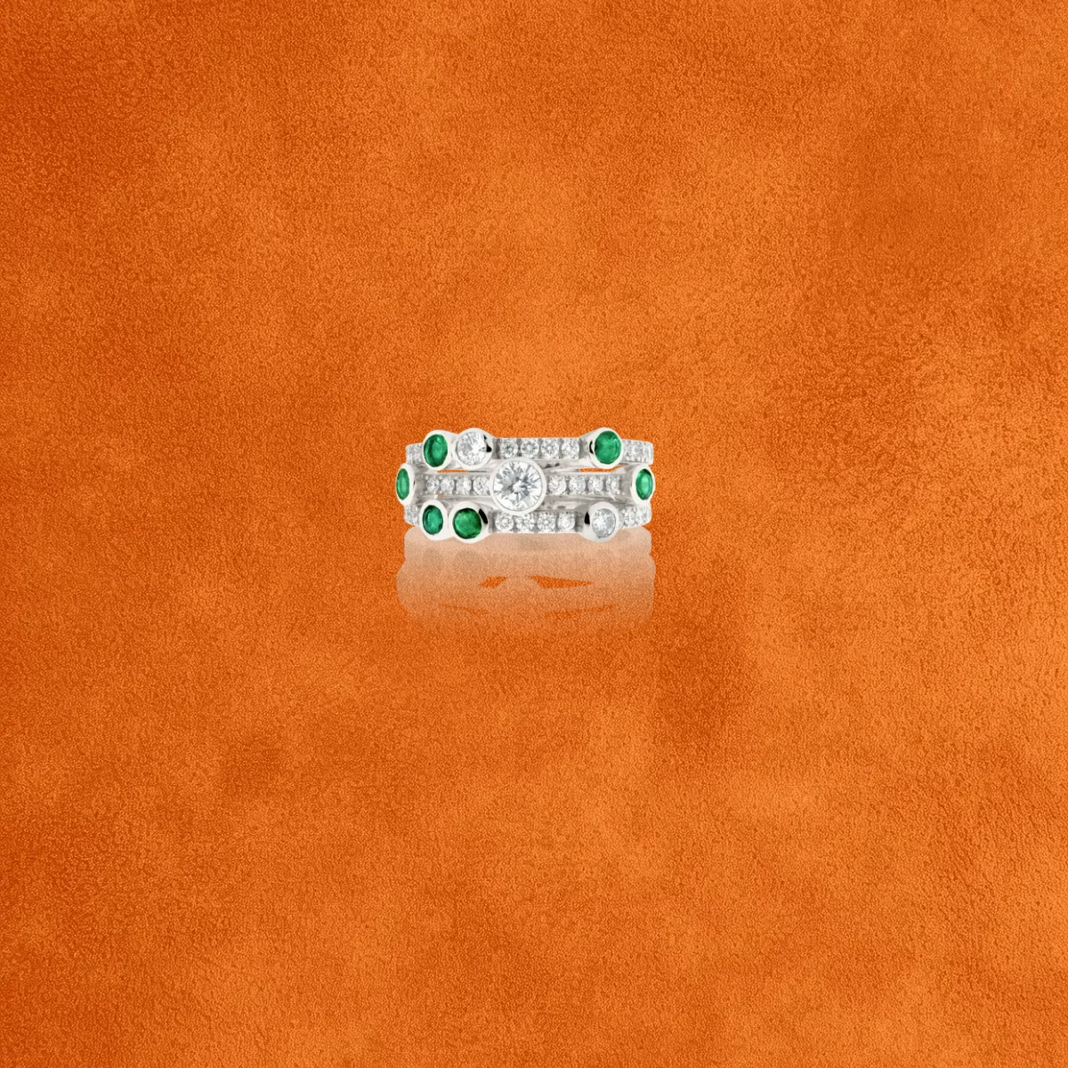 Emerald And Diamond Ring