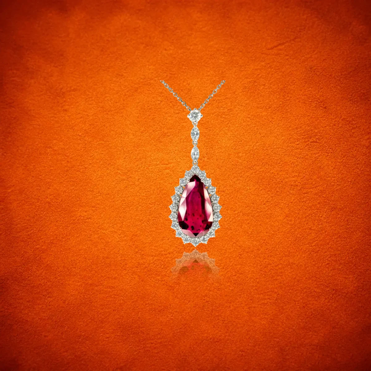 Ruby And Diamond Necklace
