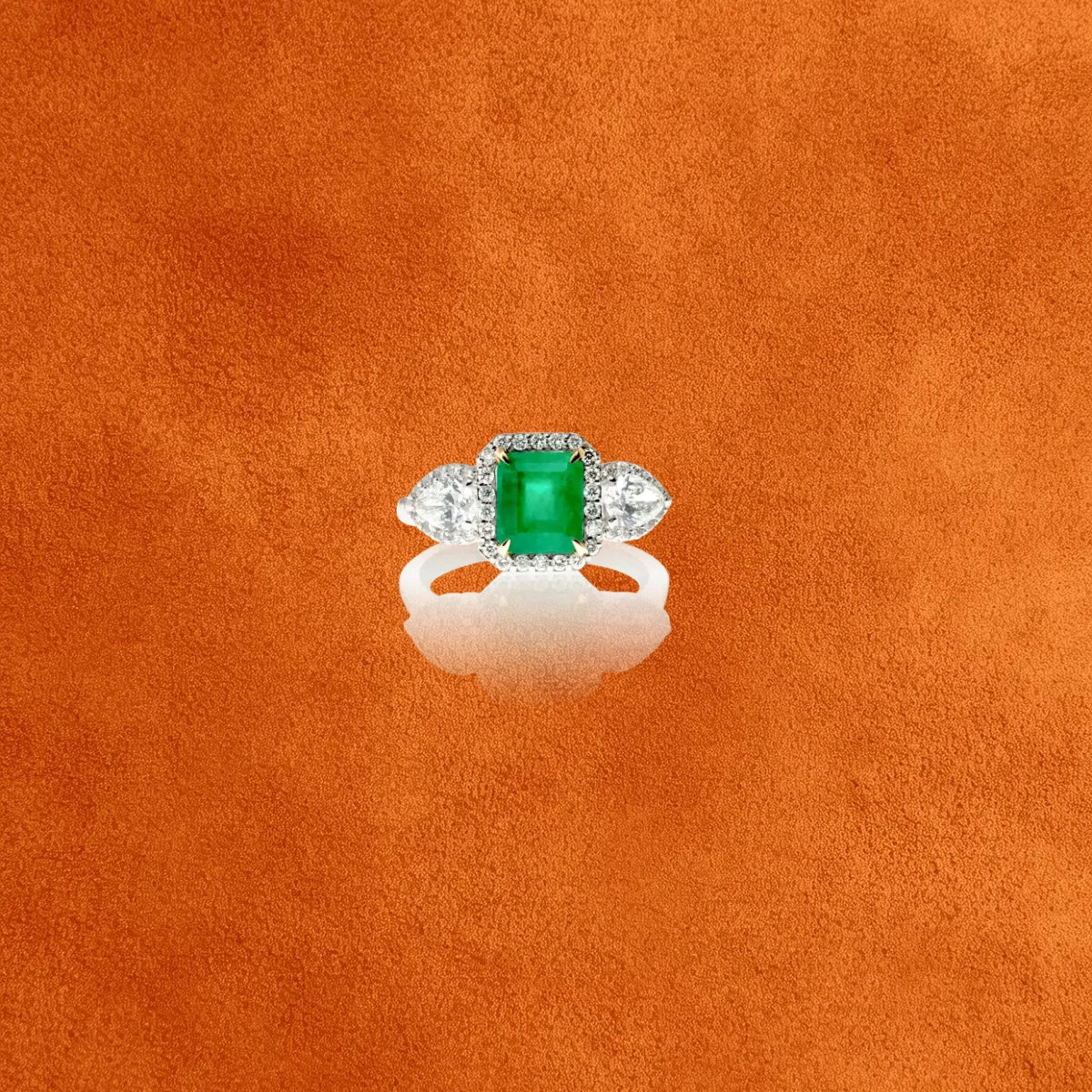 Emerald And Diamond Ring