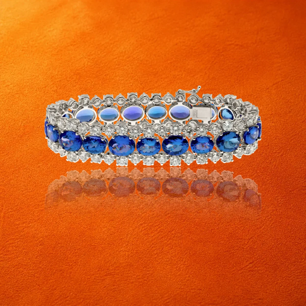 Tanzanite And Diamond Bracelet