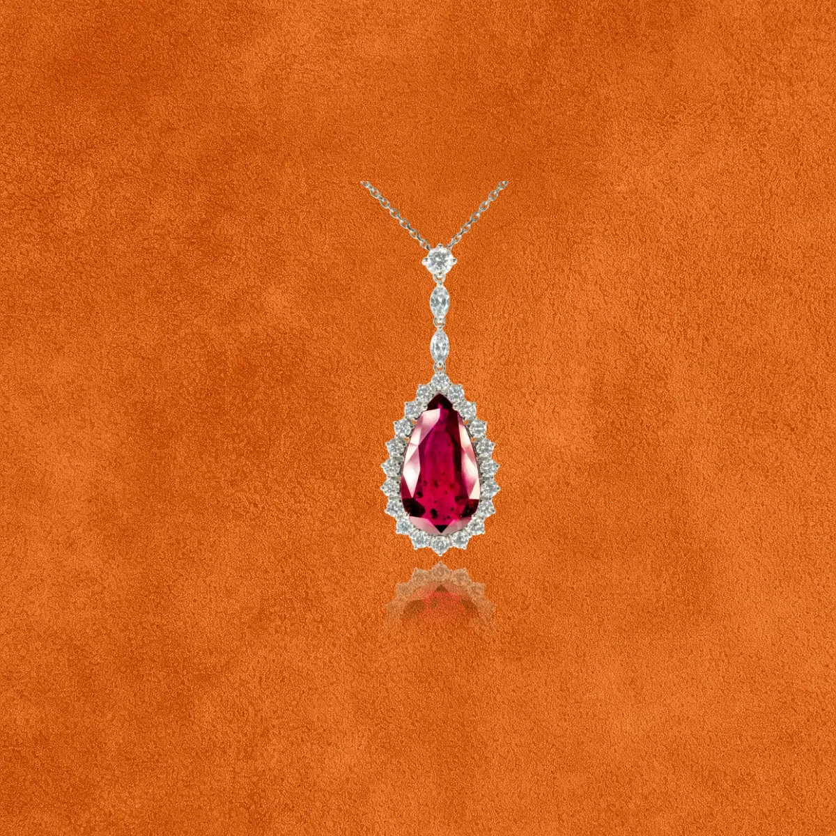 Ruby And Diamond Necklace