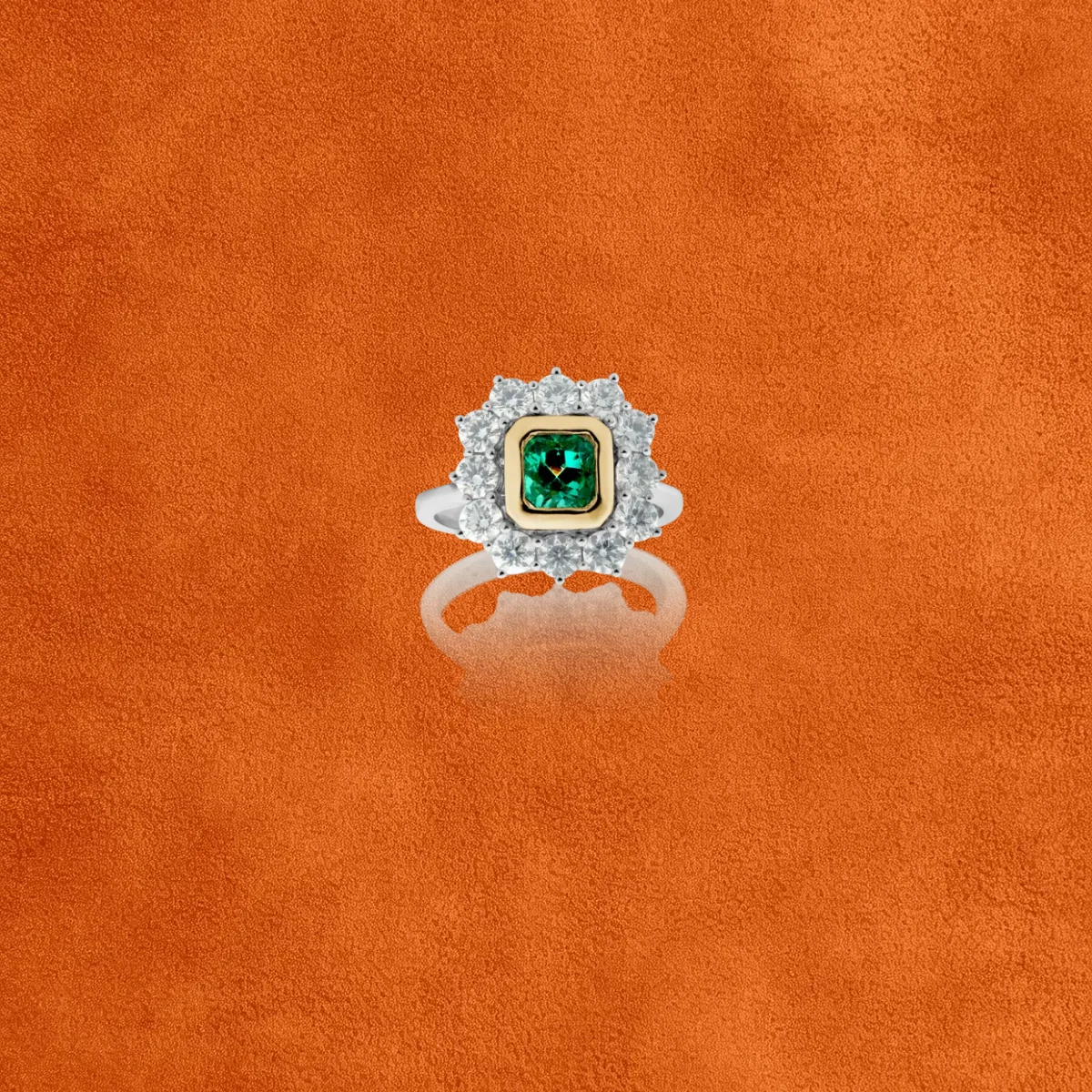 Emerald And Diamond Ring