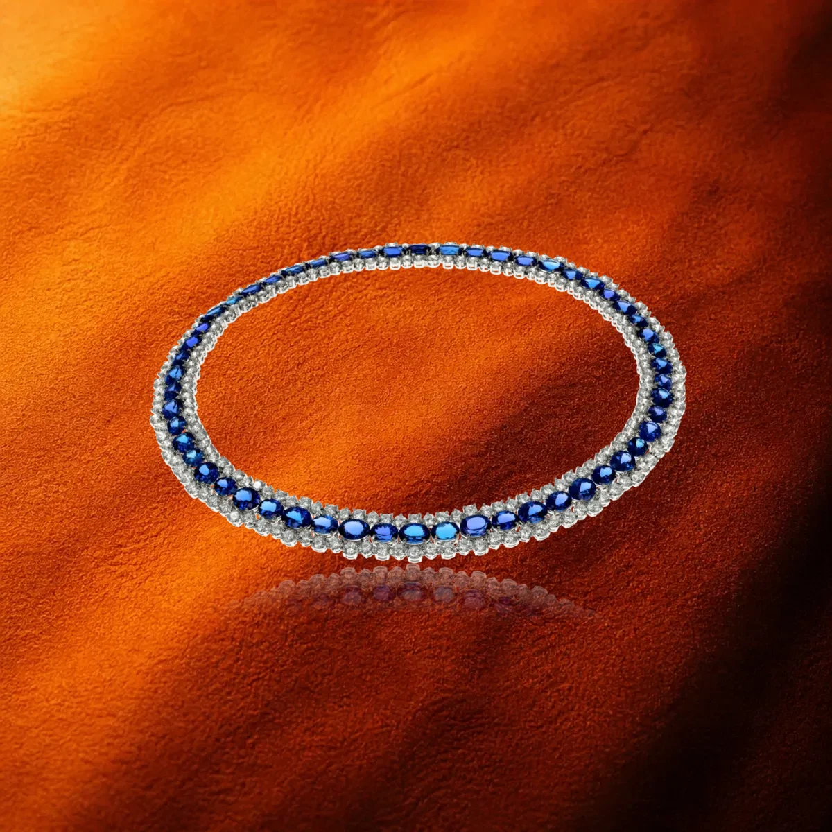 Tanzanite and Diamond Necklace