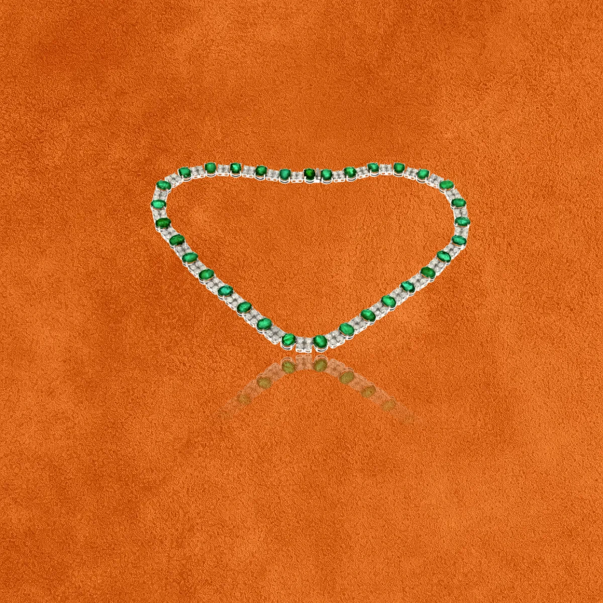 Emerald and Diamond Necklace