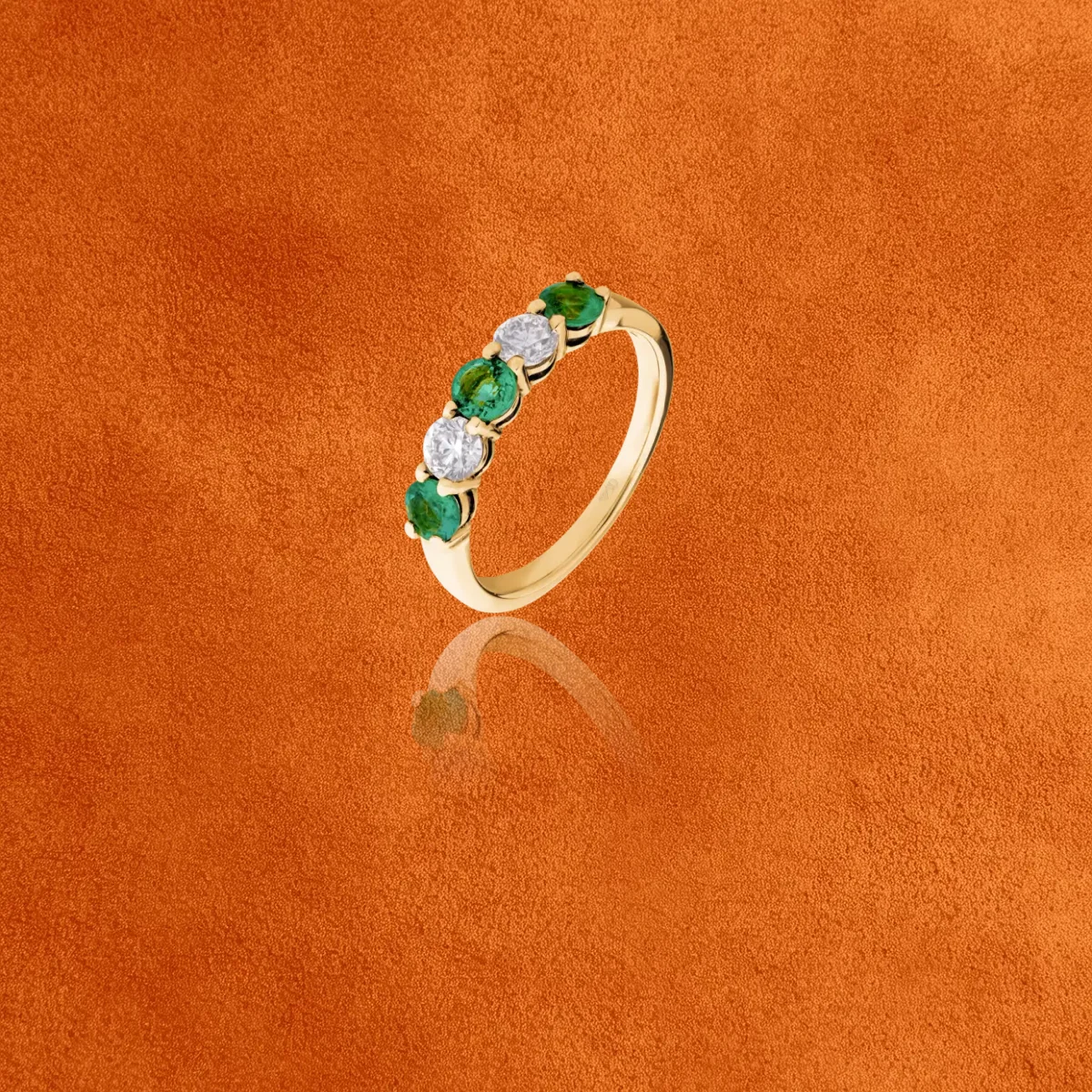 Emerald And Diamond Ring