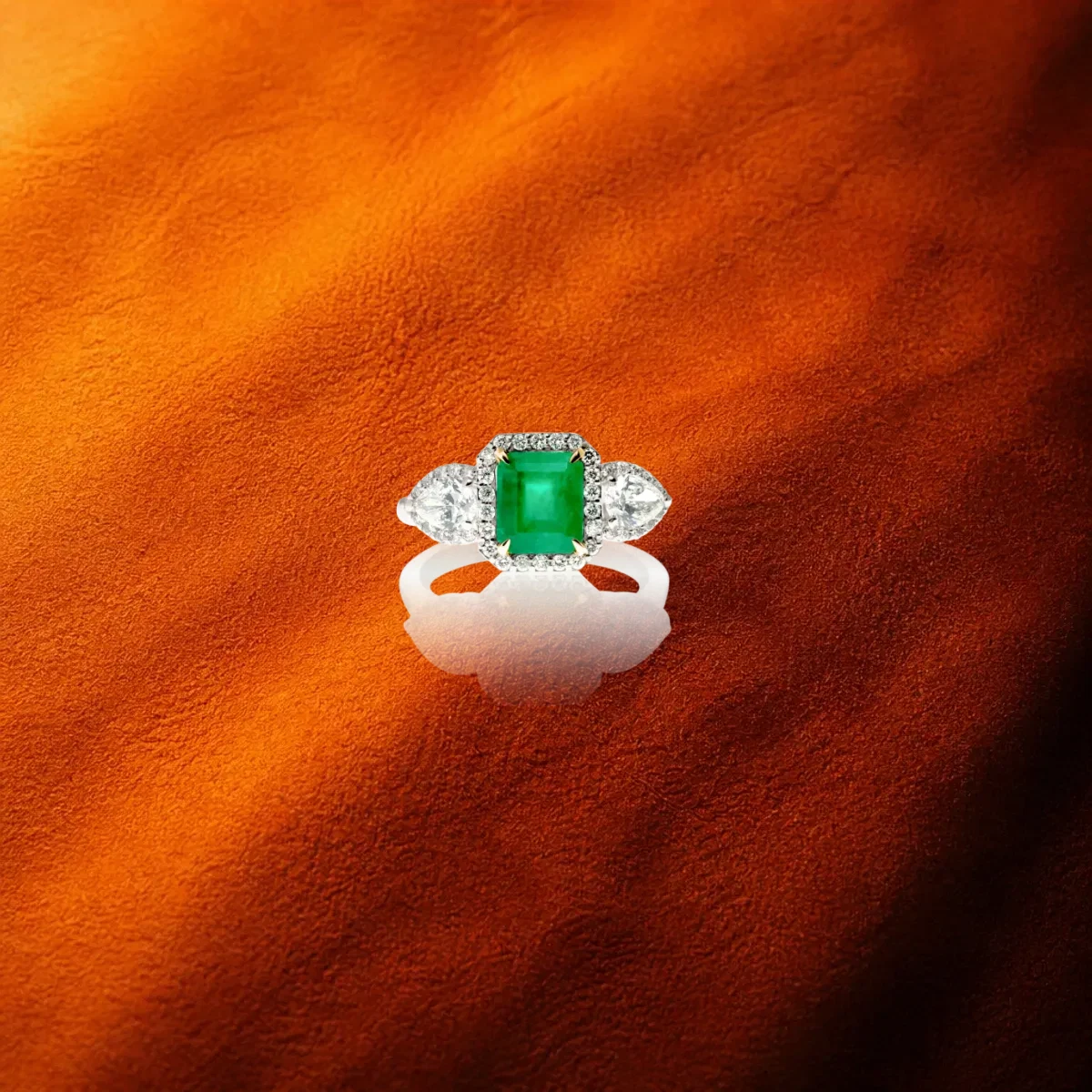 Emerald And Diamond Ring
