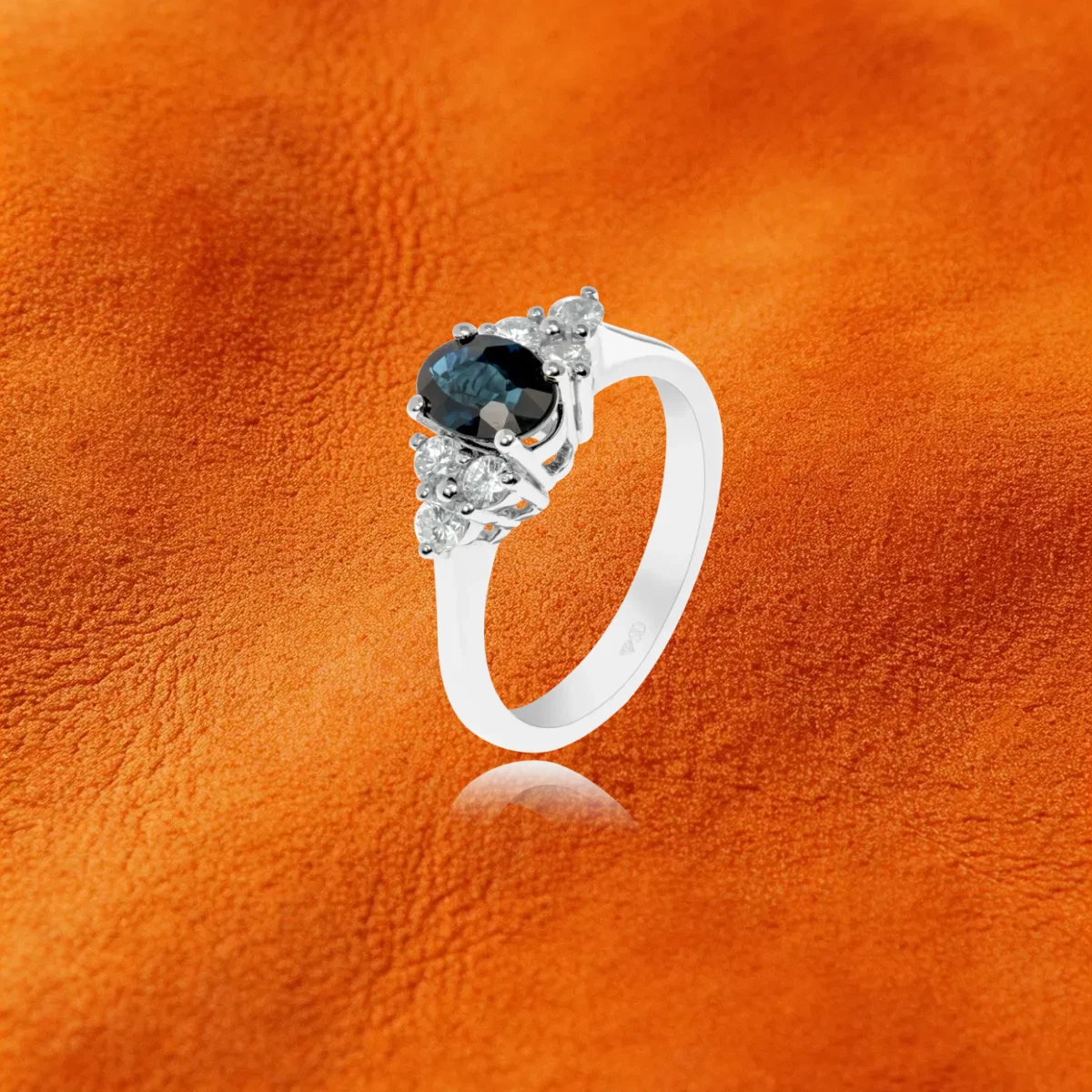 Sapphire And Diamond Ring