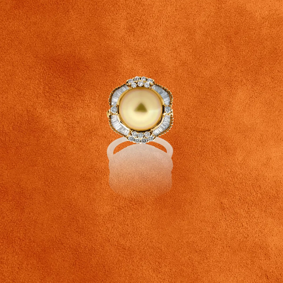 Pearl And Diamond Ring