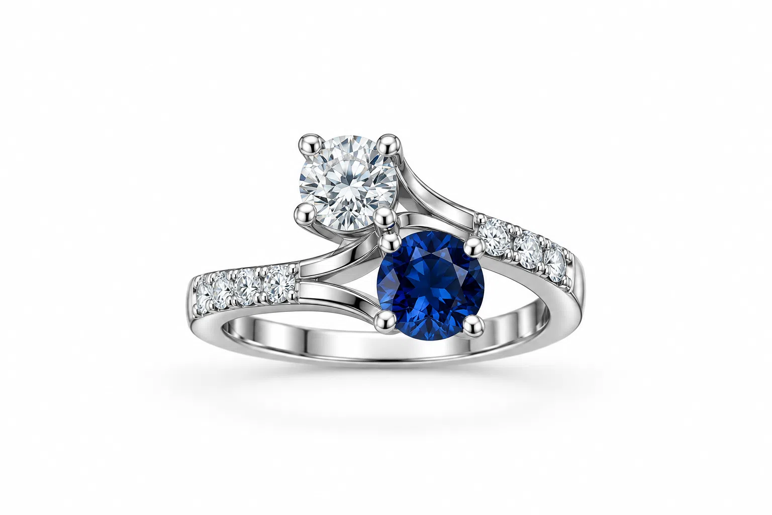 Sapphire And Diamond Ring