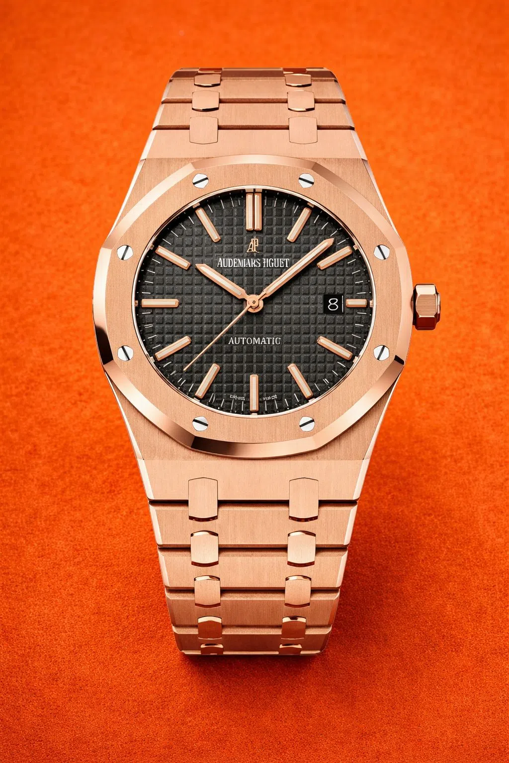 Audemars Piguet Royal Oak 41mm 18ct Rose Gold Black Dial 