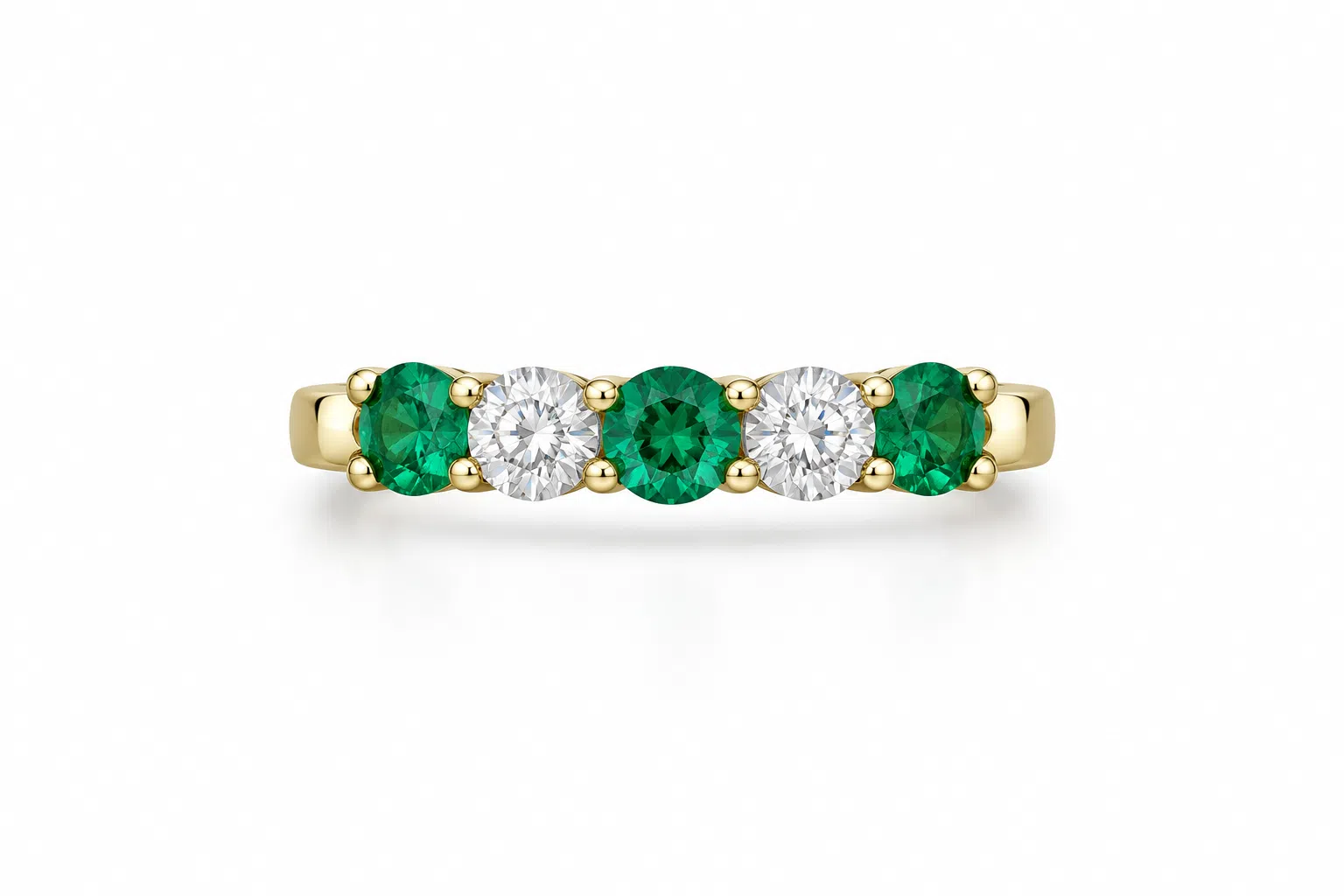 Emerald And Diamond Ring