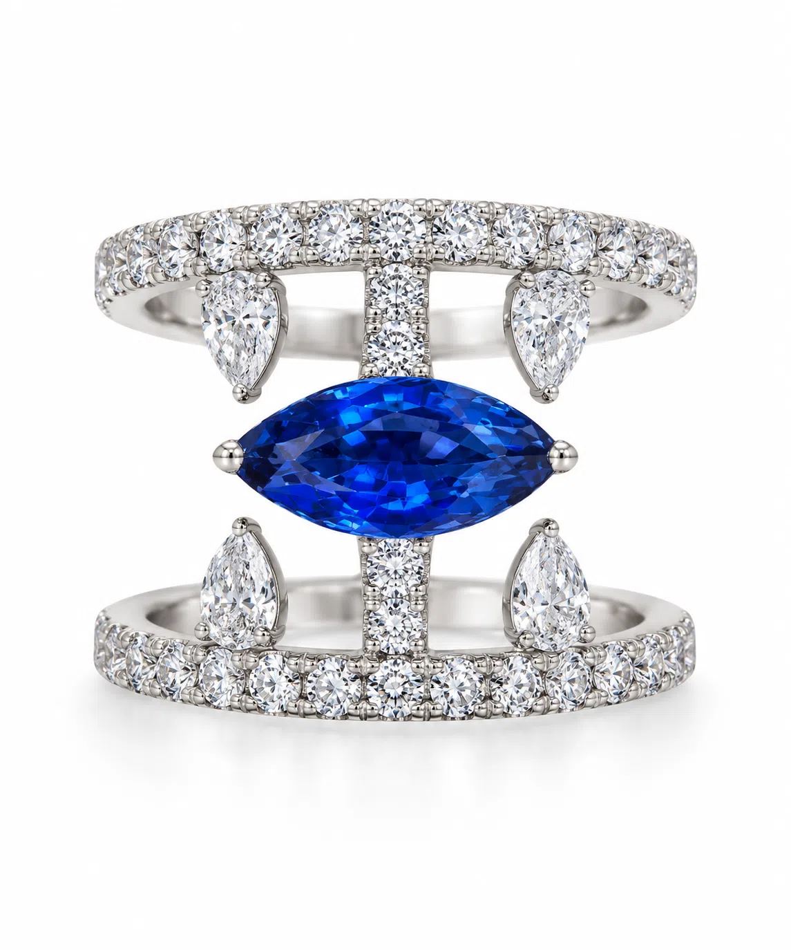 Sapphire And Diamond Ring