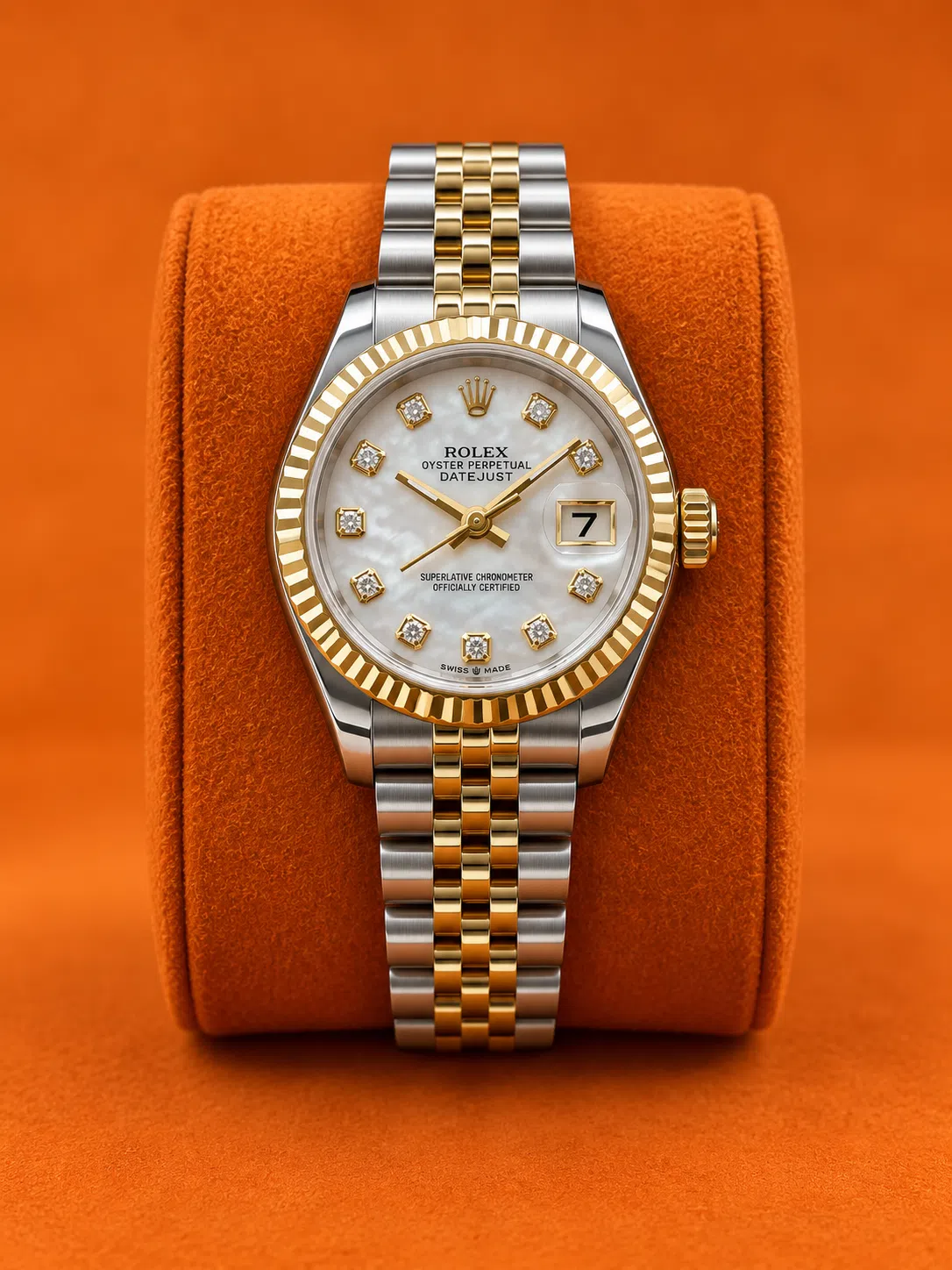 Rolex 26mm Date Just Pearl