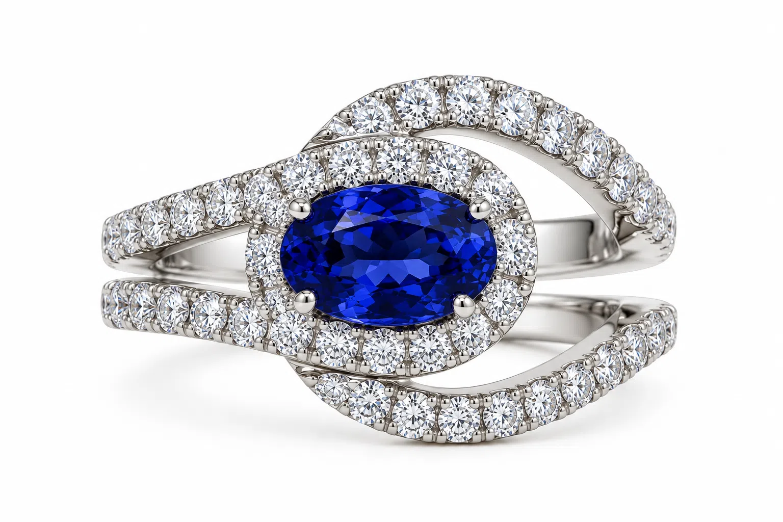 Sapphire and Diamond Ring
