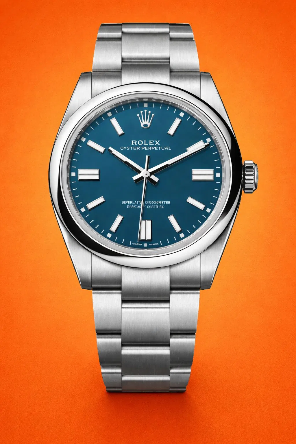 Rolex Oyster Perpetual 41mm Med Blue Dial