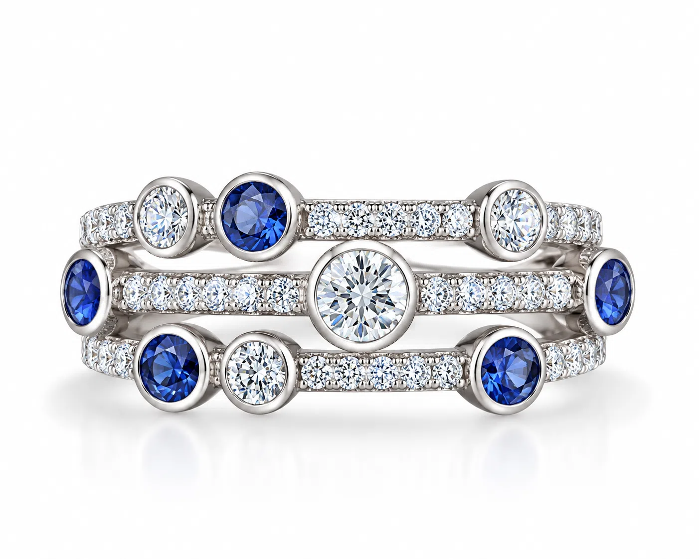 Sapphire And Diamond Ring