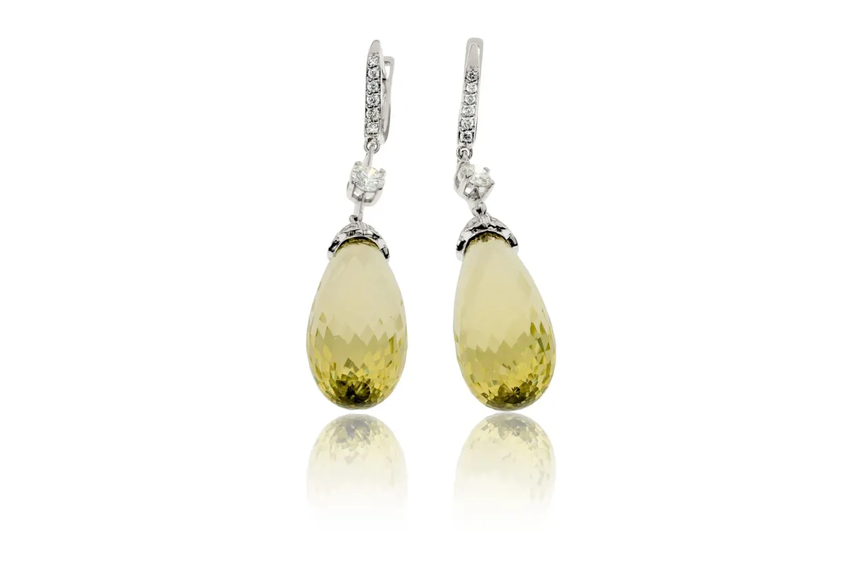 Lemon Quartz Earrings view 2