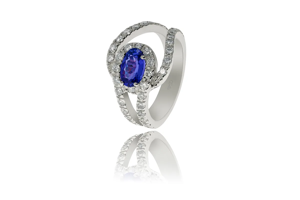 Sapphire and Diamond Ring