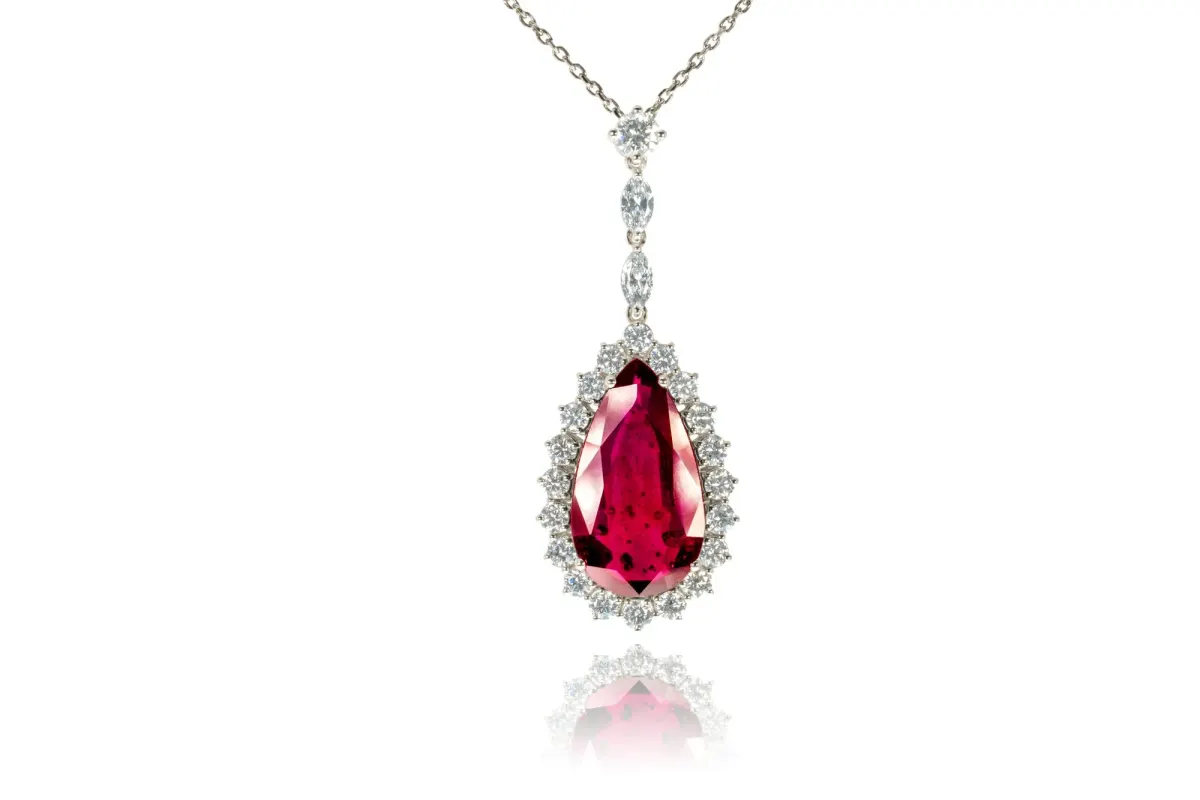 Ruby And Diamond Necklace view 2