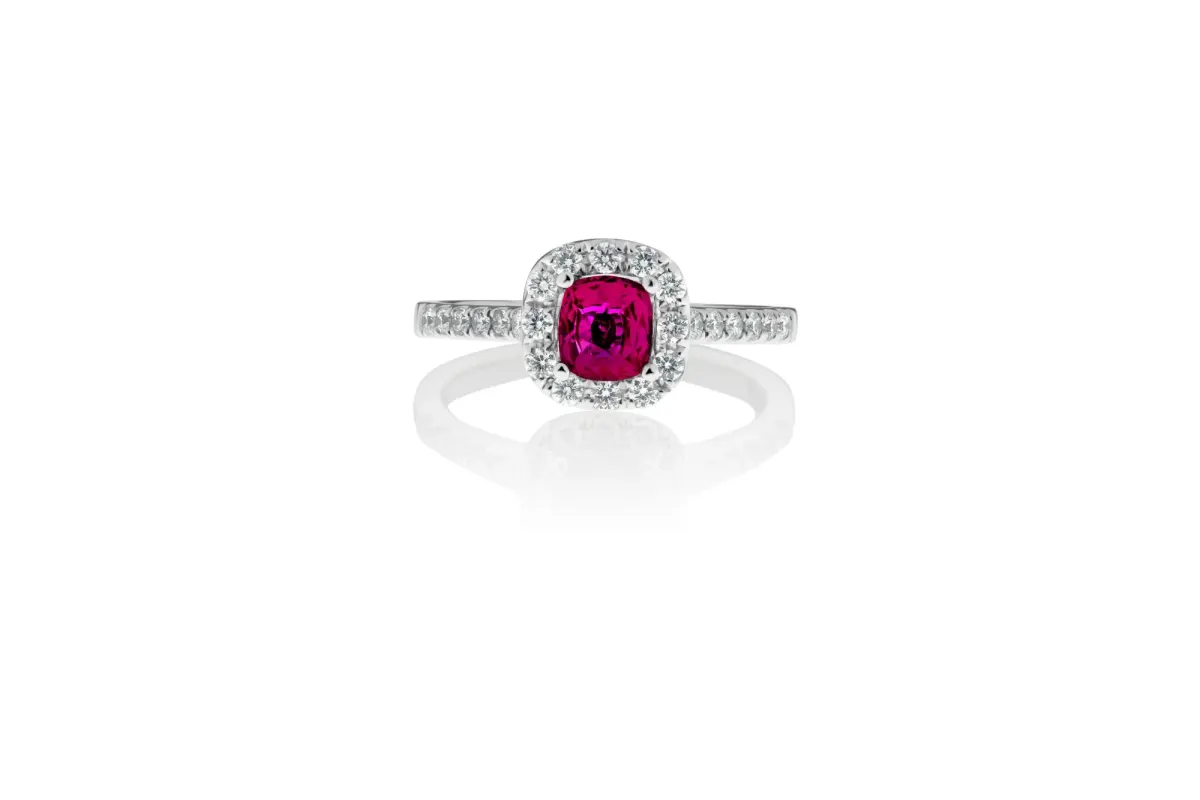 Ruby And Diamond Ring view 2