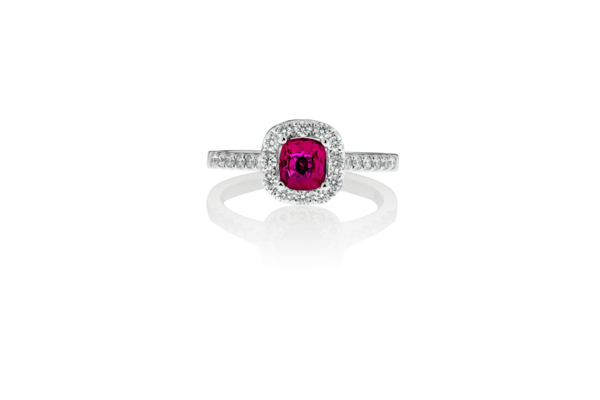 Ruby And Diamond Ring view 3