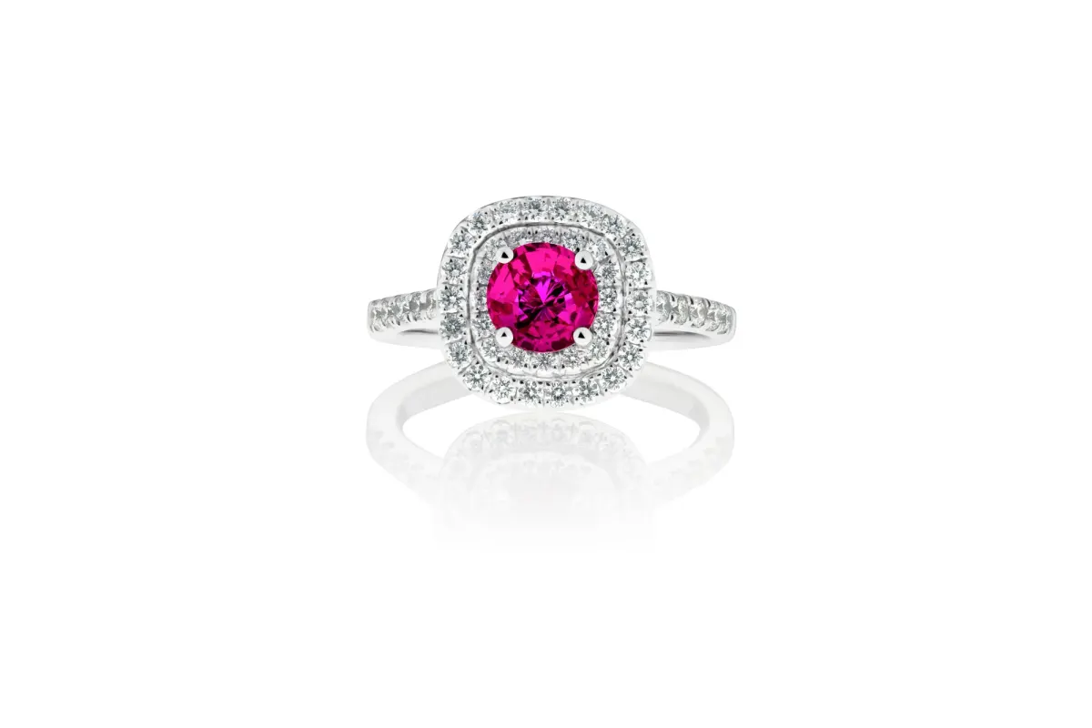 Ruby And Diamond Ring view 2
