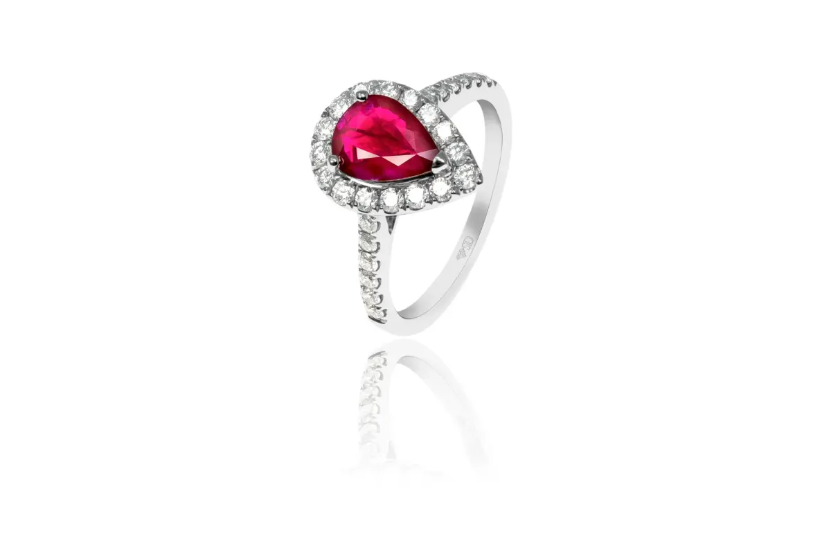 Ruby And Diamond Ring view 2