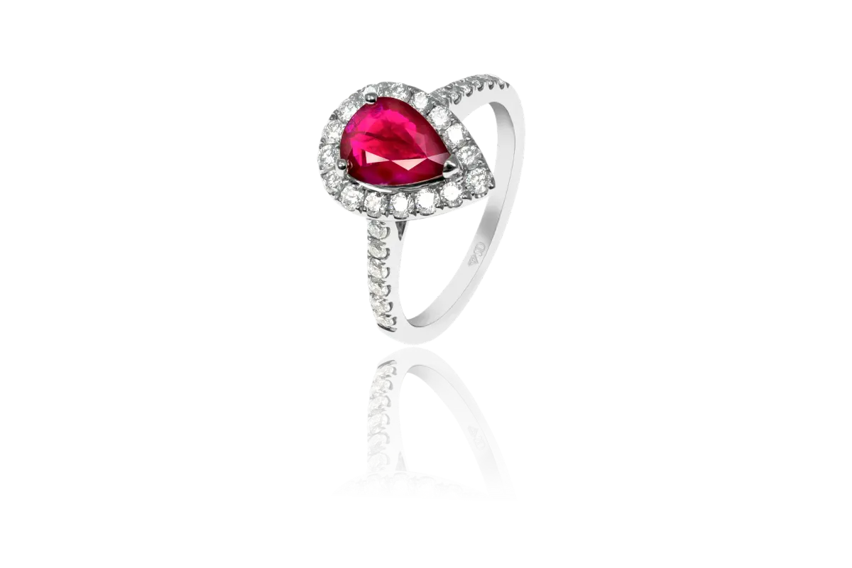 Ruby And Diamond Ring view 3