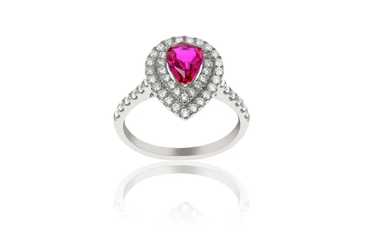 Ruby And Diamond Ring view 2