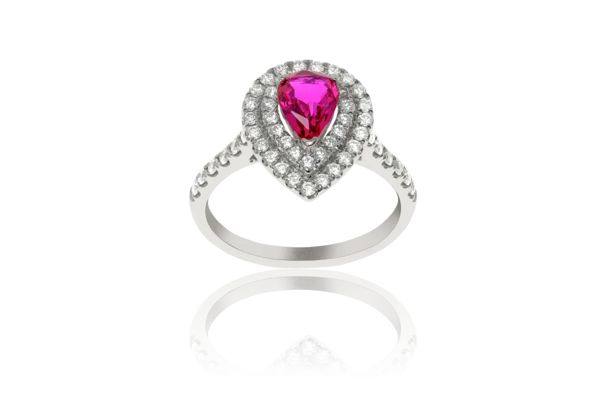 Ruby And Diamond Ring view 3