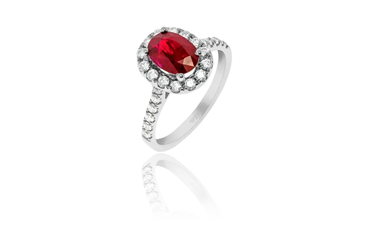 Ruby And Diamond Ring view 3