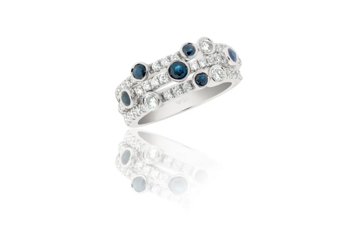 Sapphire And Diamond Ring view 2