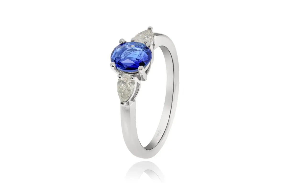 Sapphire And Diamond Ring