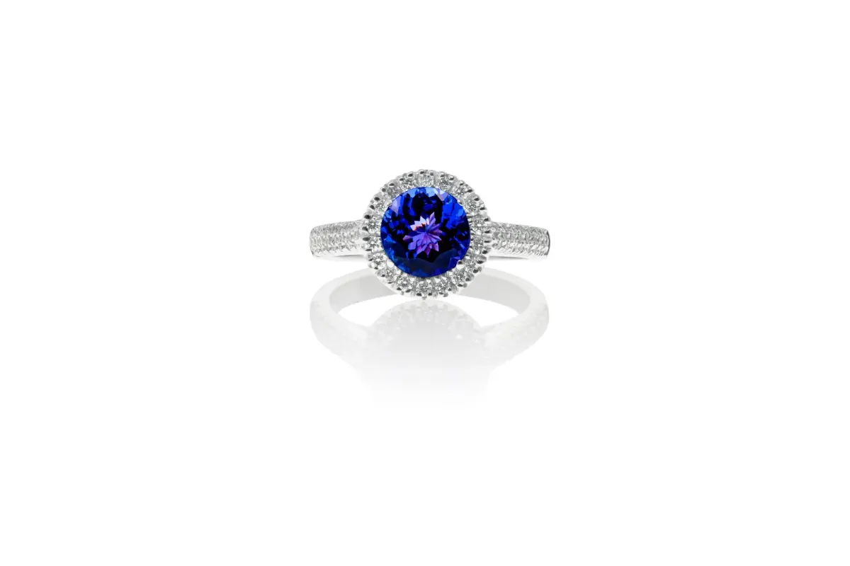 Tanzanite And Diamond Ring