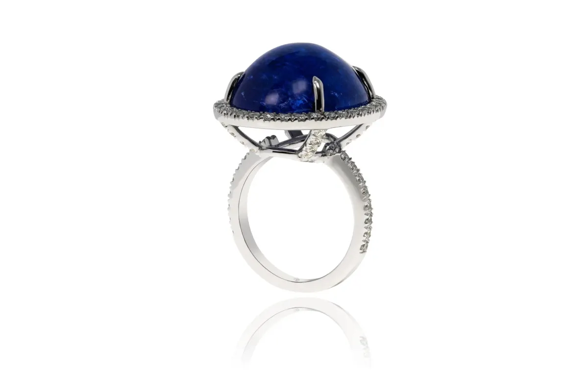 Tanzanite And Diamond Ring